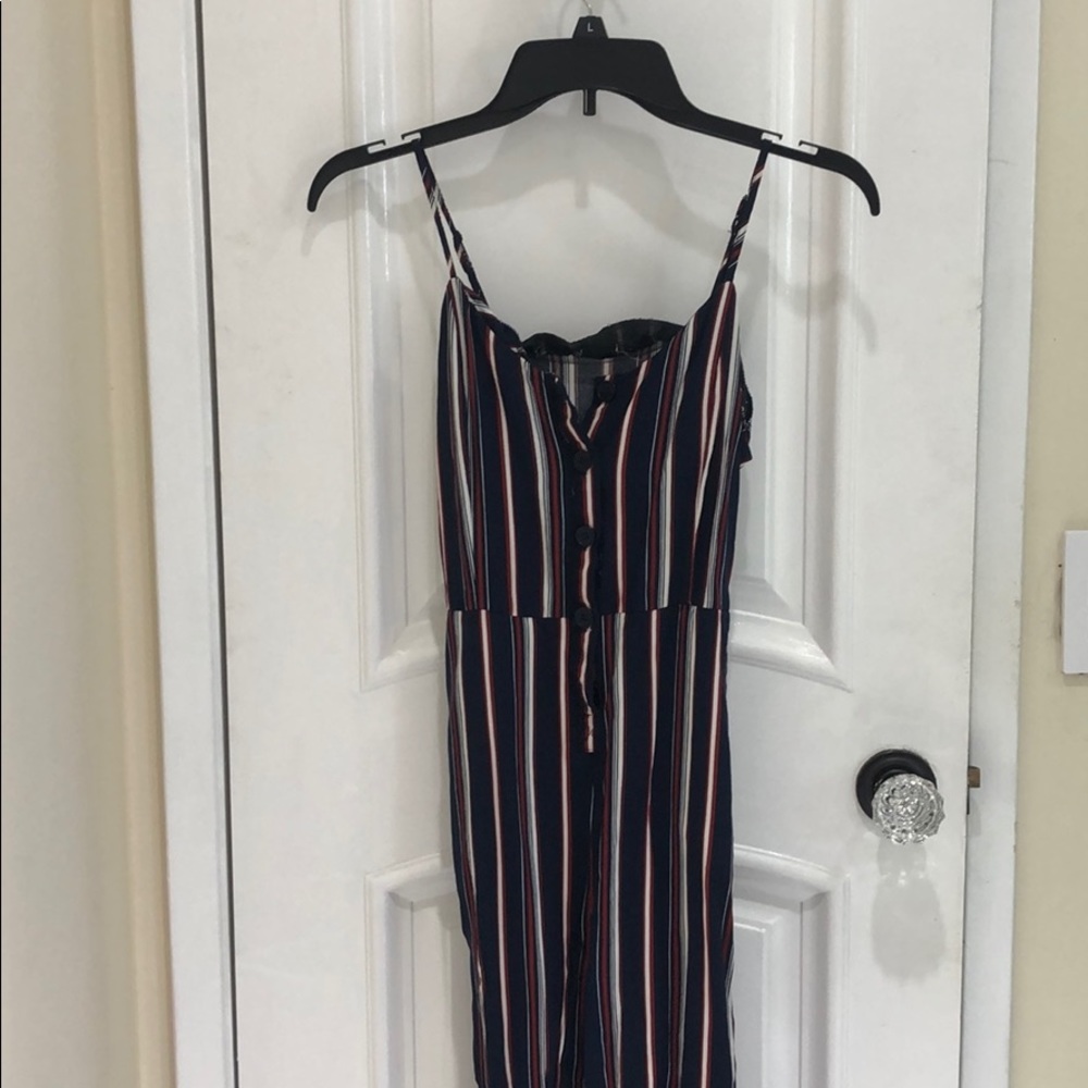 Striped jumpsuit